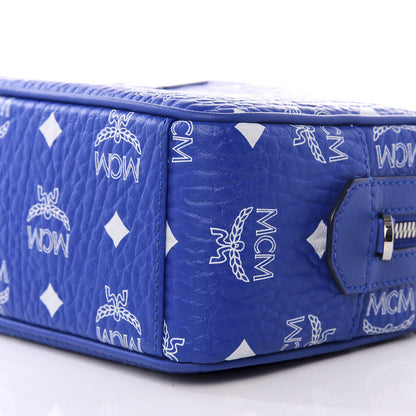 MCM Visetos Dopp Kit Crossbody Blue 7 of 8