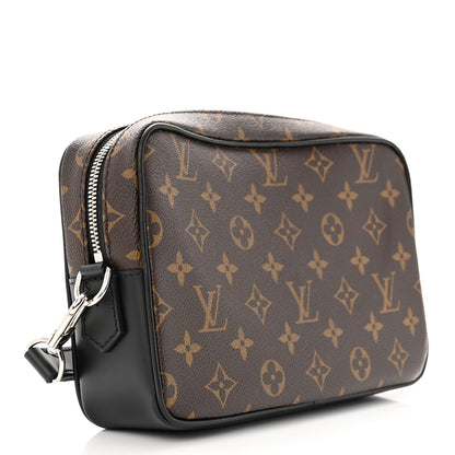Louis Vuitton Monogram Macassar Kasai Clutch Black 3 of 12