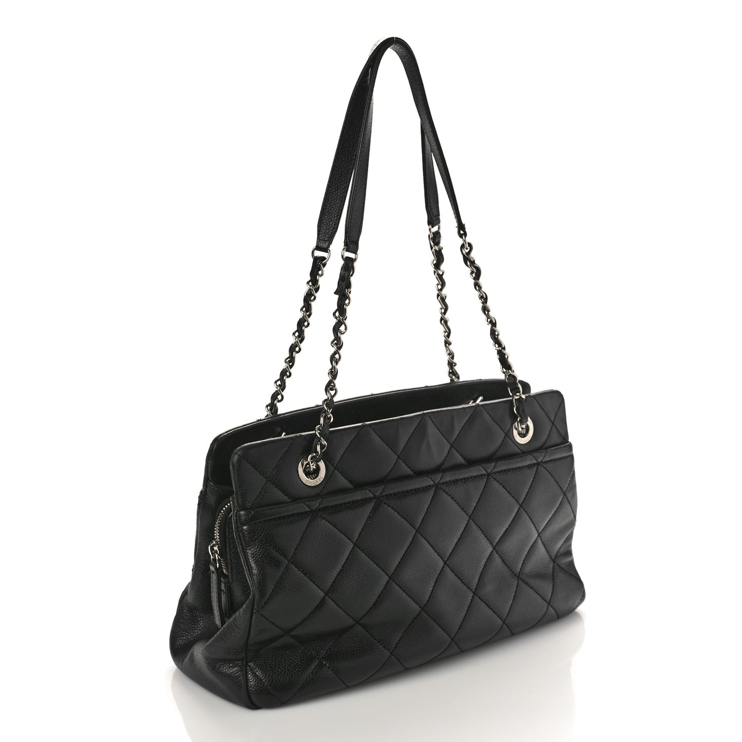Caviar Quilted CC Timeless Soft Tote Black