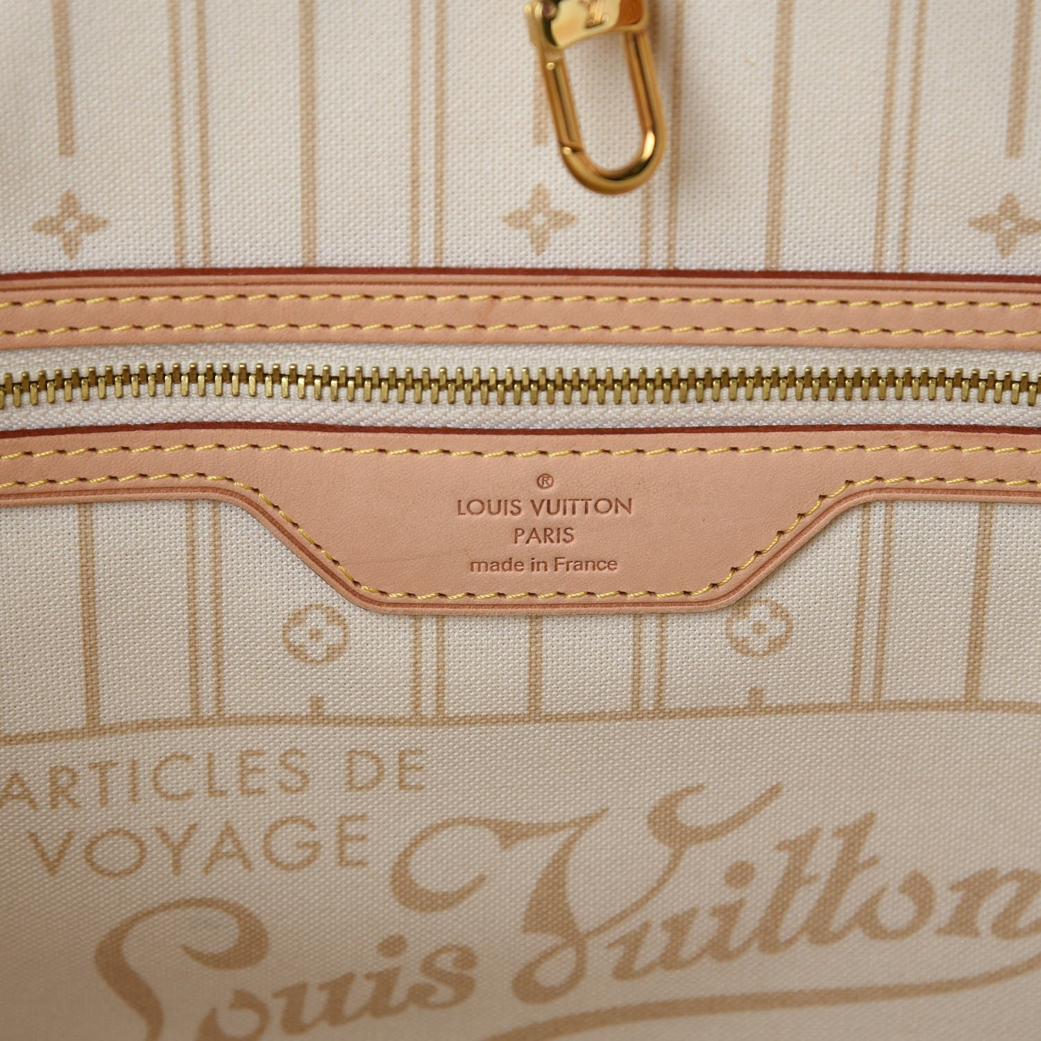 Louis Vuitton Damier Azur Neverfull MM 6 of 7