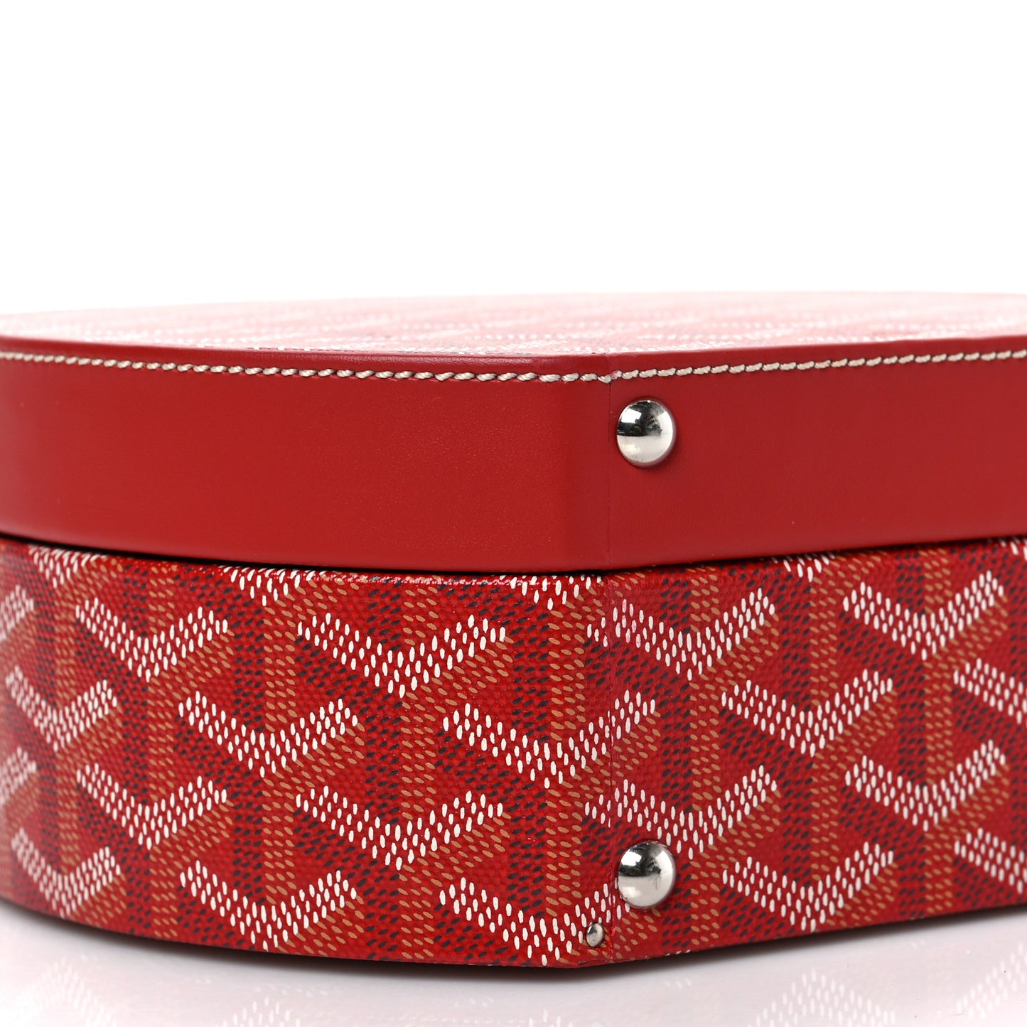 Goyardine Alto Hatbox Red