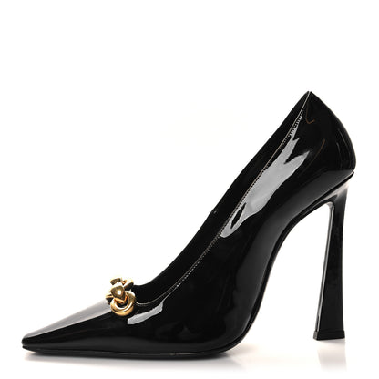 Saint Laurent Patent Silvana 110mm Pumps 40 Black 1 of 9