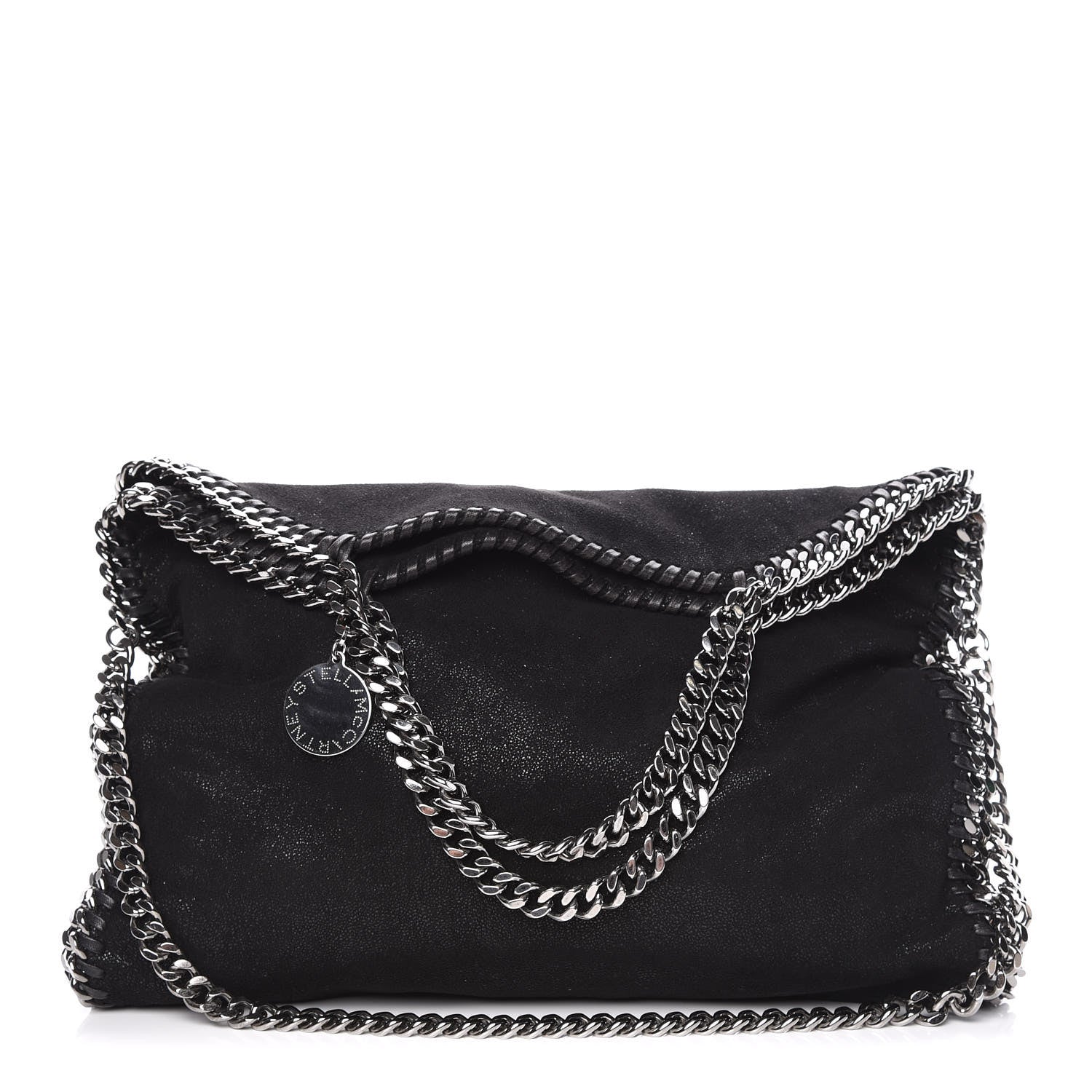 Stella McCartney Shaggy Deer Falabella Fold Over Tote Black 1 of 11