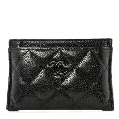 Chanel Caviar Quilted Incognito Card Holder Black 1 of 12