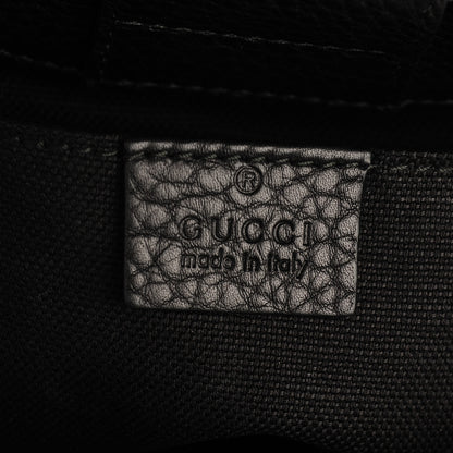 Gucci Cellarius Calfskin Mini Bamboo Shopper Tote Black 6 of 7