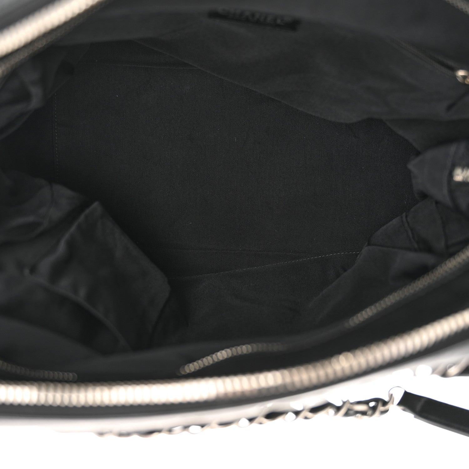 Chanel Lambskin Bubble Quilt Large Double Bowling Bag Black 5 of 11
