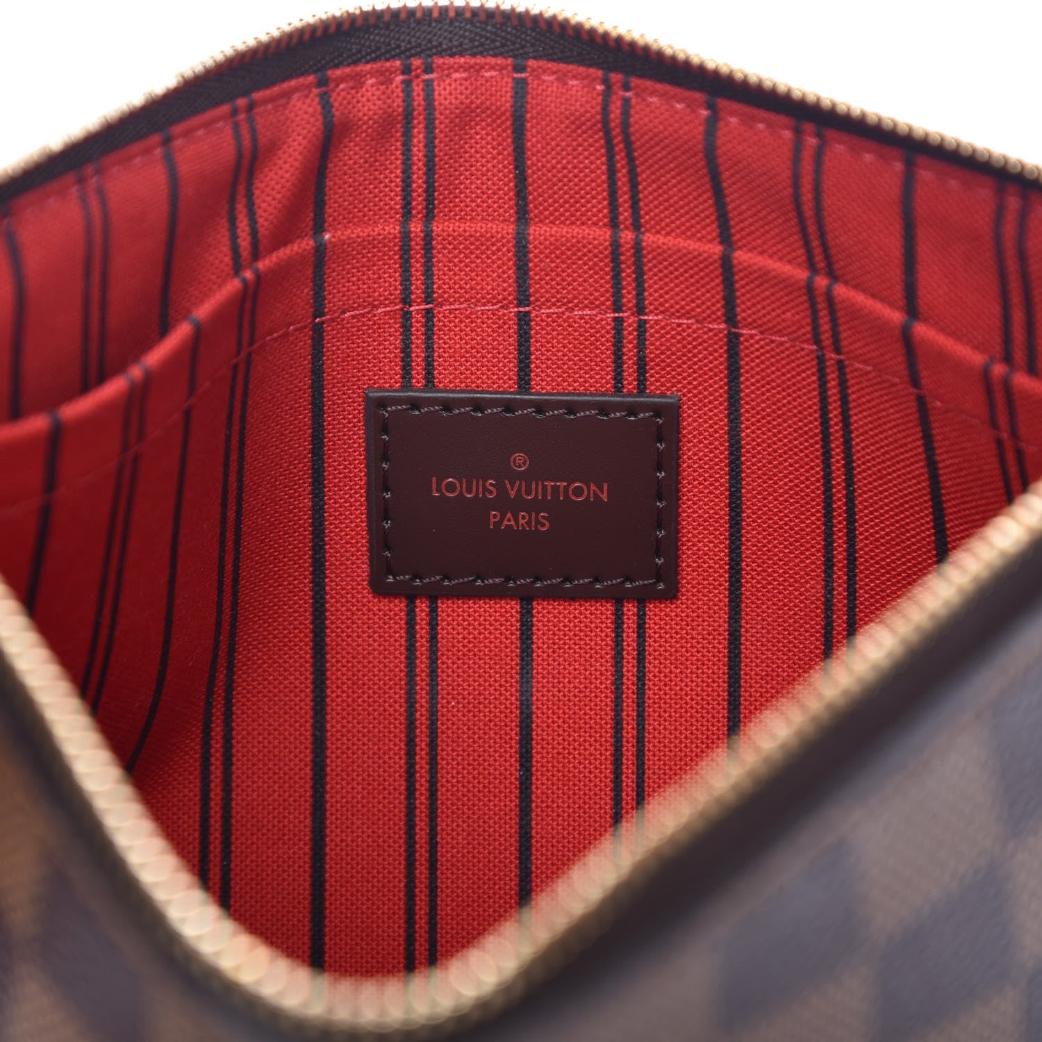 Louis Vuitton Damier Ebene Neverfull MM GM Pochette 6 of 8