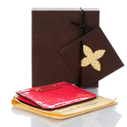 Louis Vuitton Vernis Key Pouch Rose Litchi 4 of 7