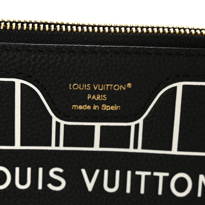 Louis Vuitton Calfskin Neverfull Inside Out MM Pochette Black 6 of 7