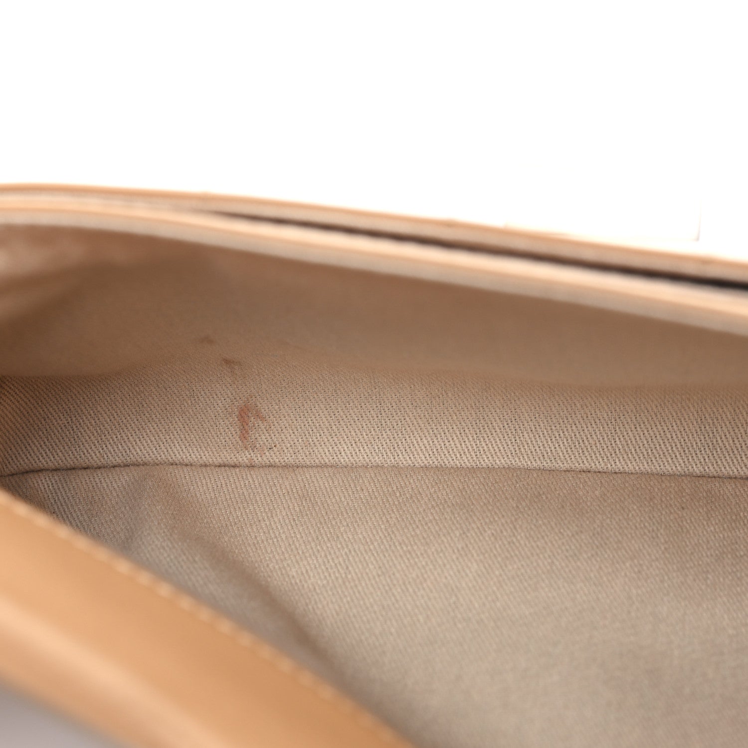 Chanel Lambskin Mademoiselle Chocolate Bar Shoulder Bag Beige 10 of 11