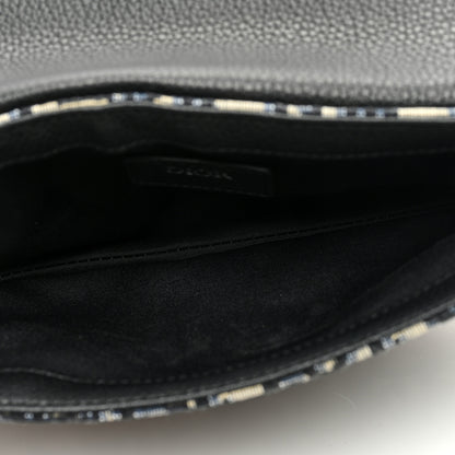 Christian Dior Oblique Saddle Messenger Pouch Beige Black 5 of 9