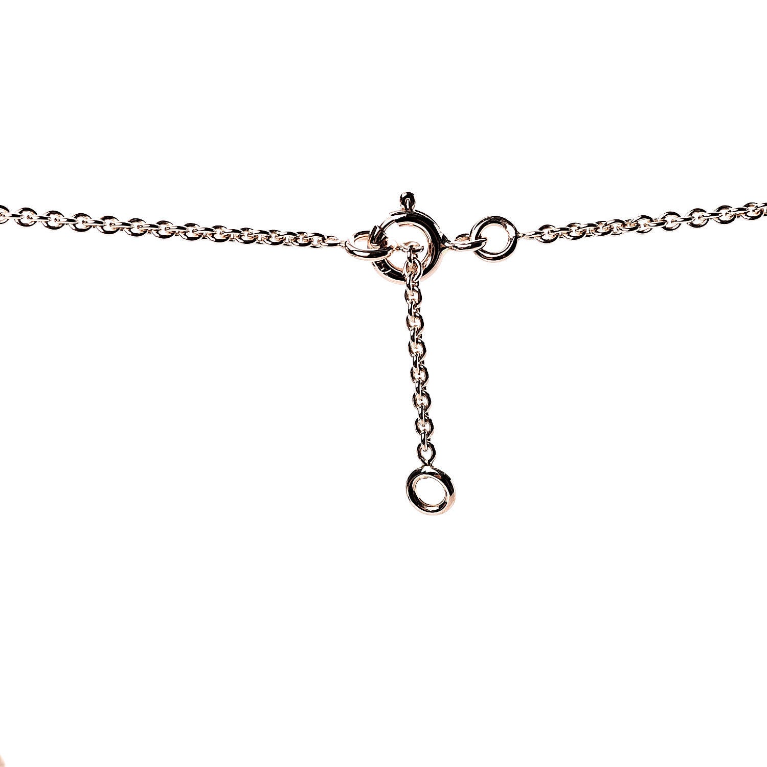 Hermes 18K Rose Gold Diamond Constance Amulette Pendant Necklace 5 of 7