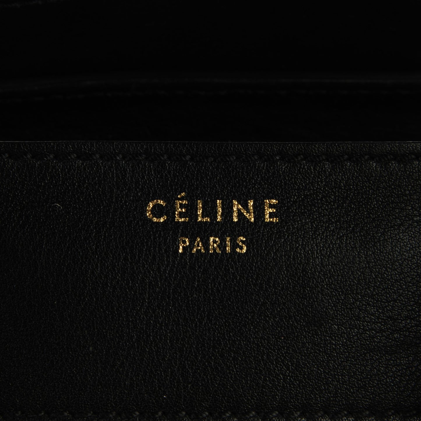 Calfskin Denim Mini Luggage Navy Black