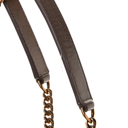 Saint Laurent Calfskin Y Quilted Monogram Small Loulou Chain Satchel Taupe 19 of 25