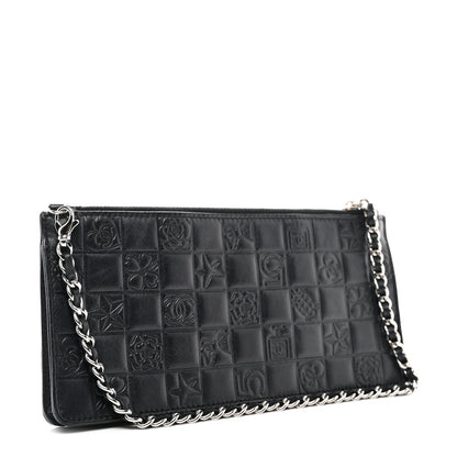 Chanel Lambskin Precious Symbols Pochette Black 3 of 10