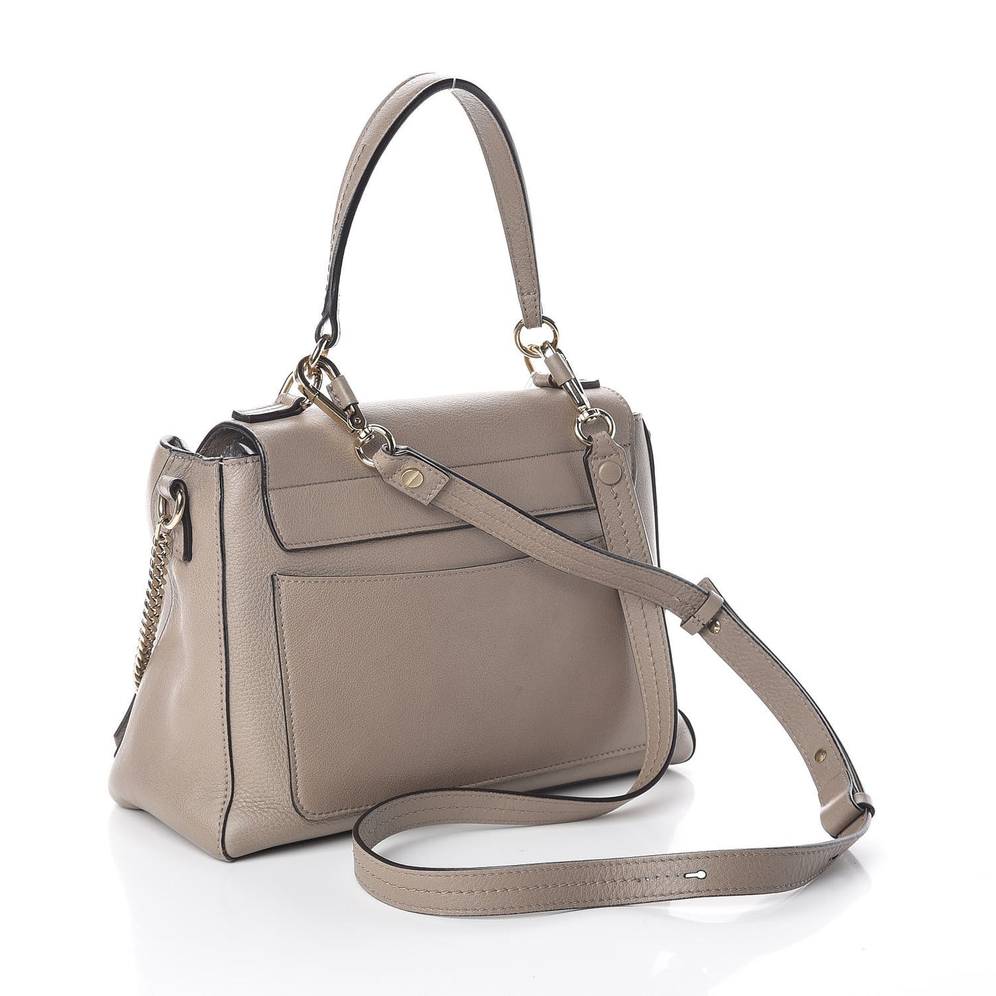Calfskin Small Faye Day Shoulder Bag Motty Grey