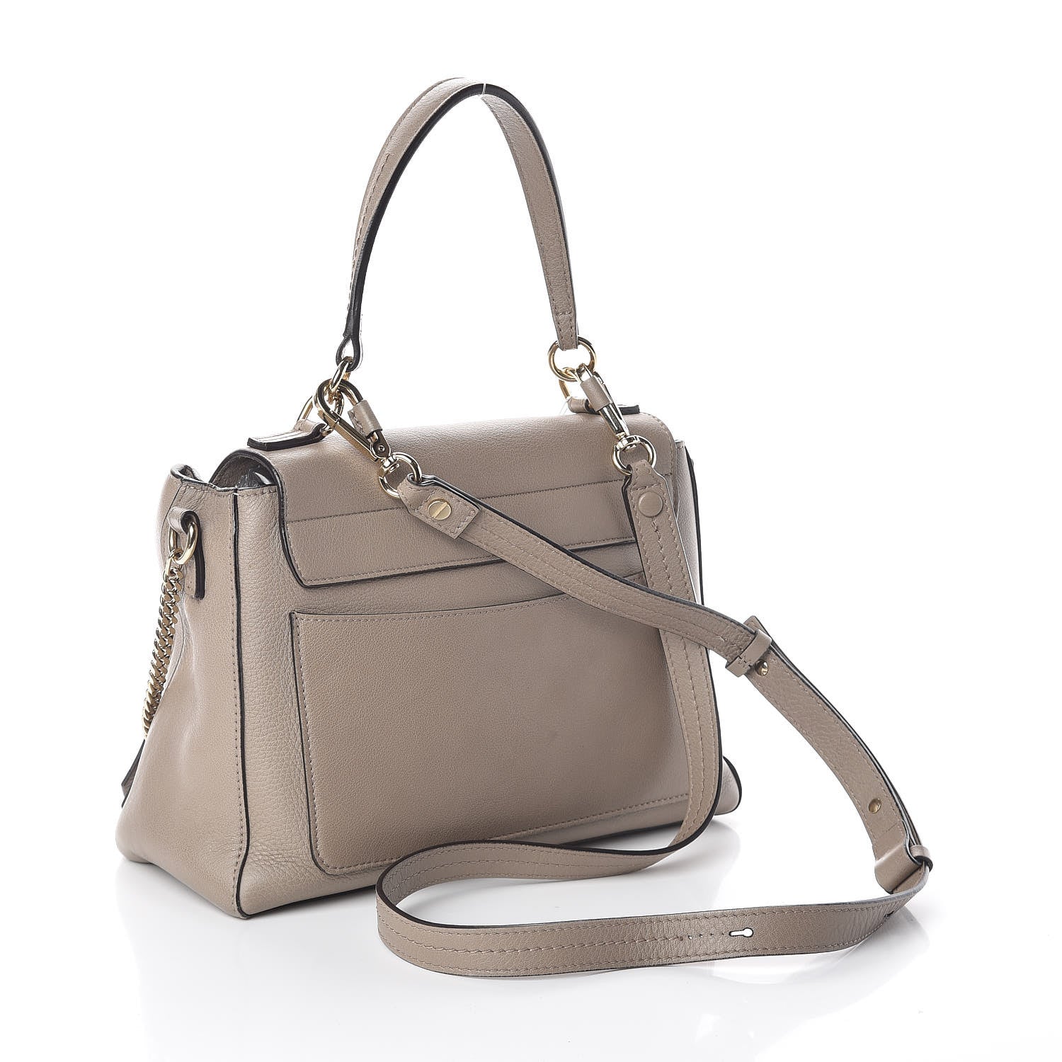 Chloe Calfskin Small Faye Day Shoulder Bag Motty Grey 2 of 14