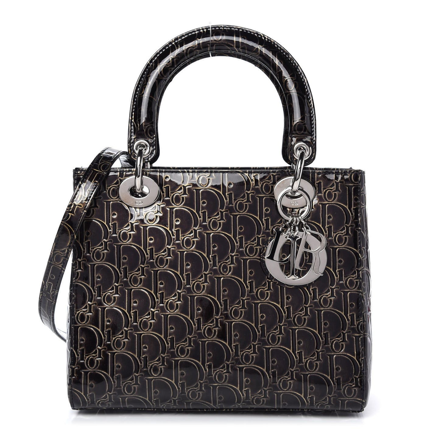 Patent Ultimate Medium Lady Dior Brown