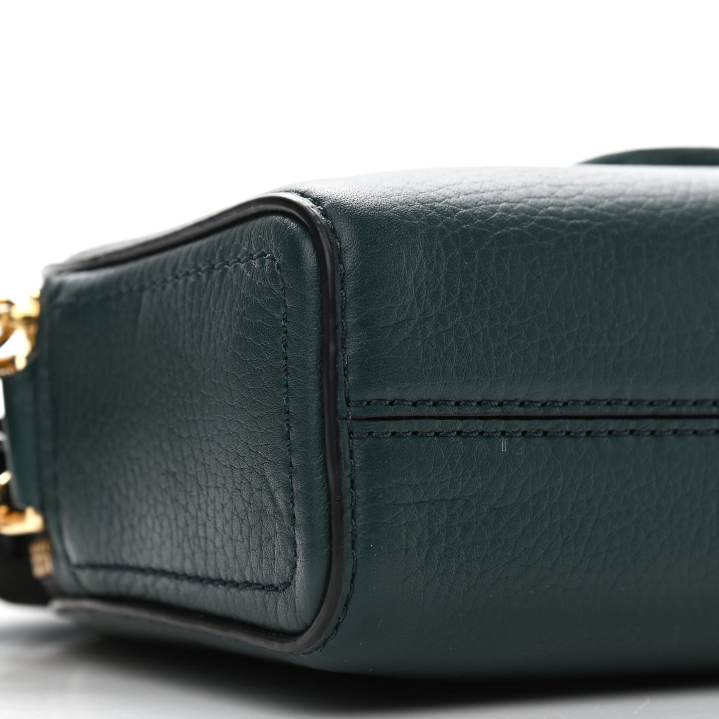 Calfskin Shutter Camera Crossbody Bag Cypress