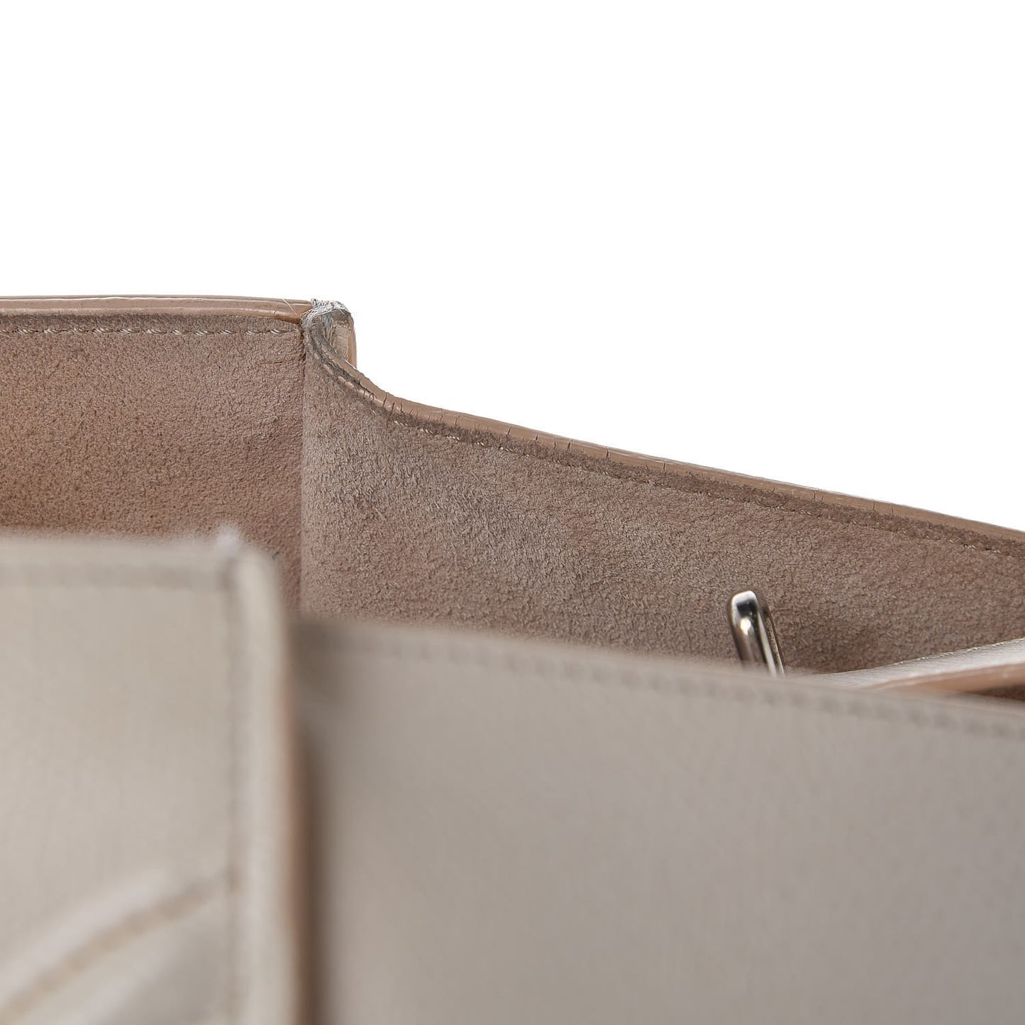Grained Calfskin Medium Phantom Luggage Cream