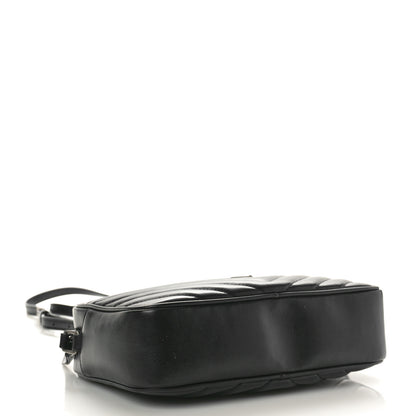 Saint Laurent Calfskin Matelasse Monogram Lou Camera Bag Black 4 of 10