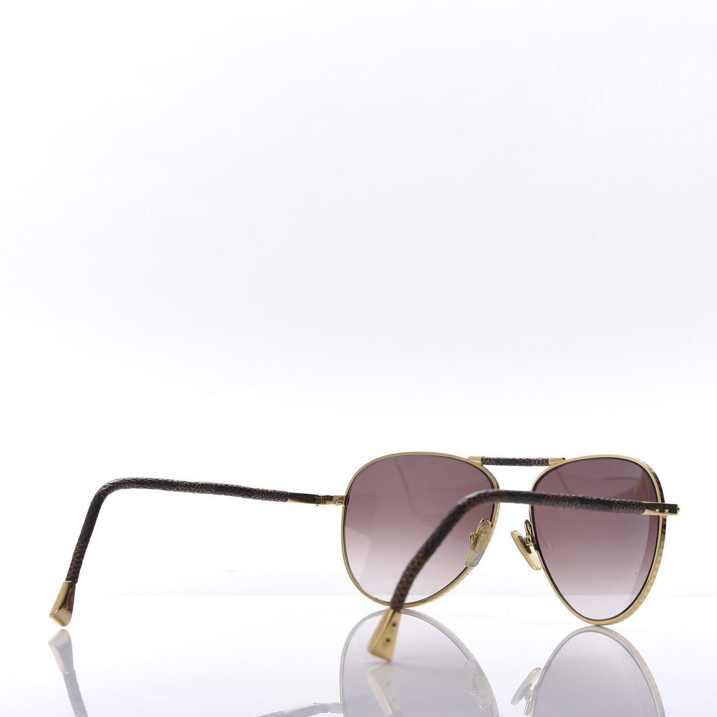 Damier Ebene Conspiration Pilote Aviator Sunglasses Z0202U Gold