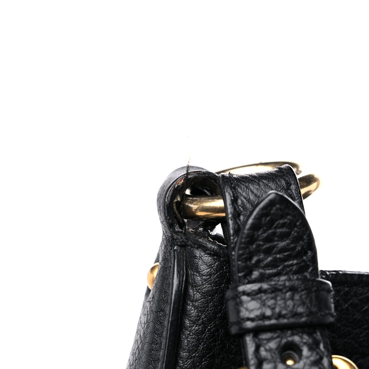 Vitello Daino Shoulder Bag Black