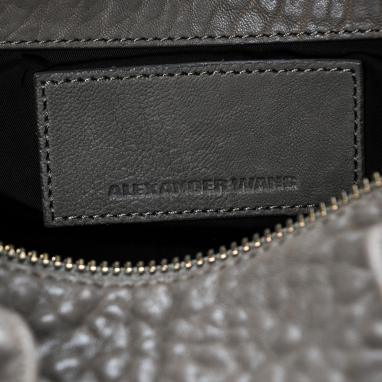 Alexander Wang Pebbled Lambskin Rocco Grey 8 of 8