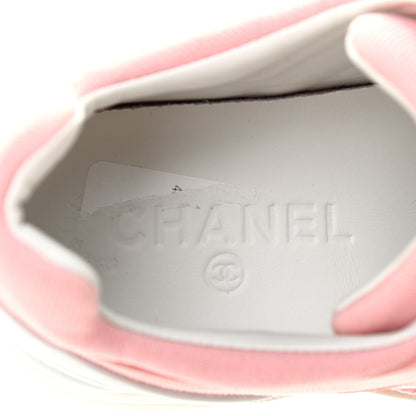 Chanel Canvas Womens CC Sneakers 38 Salmon 7 of 8