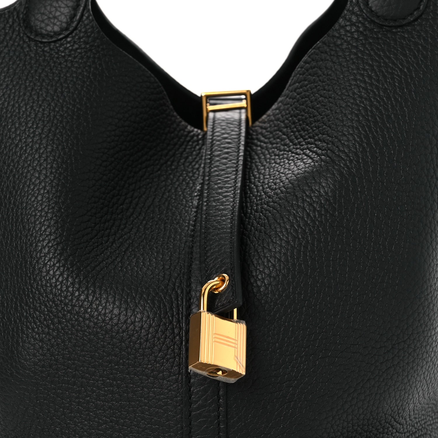 Hermes Taurillon Clemence Picotin Lock 22 MM Black 8 of 11