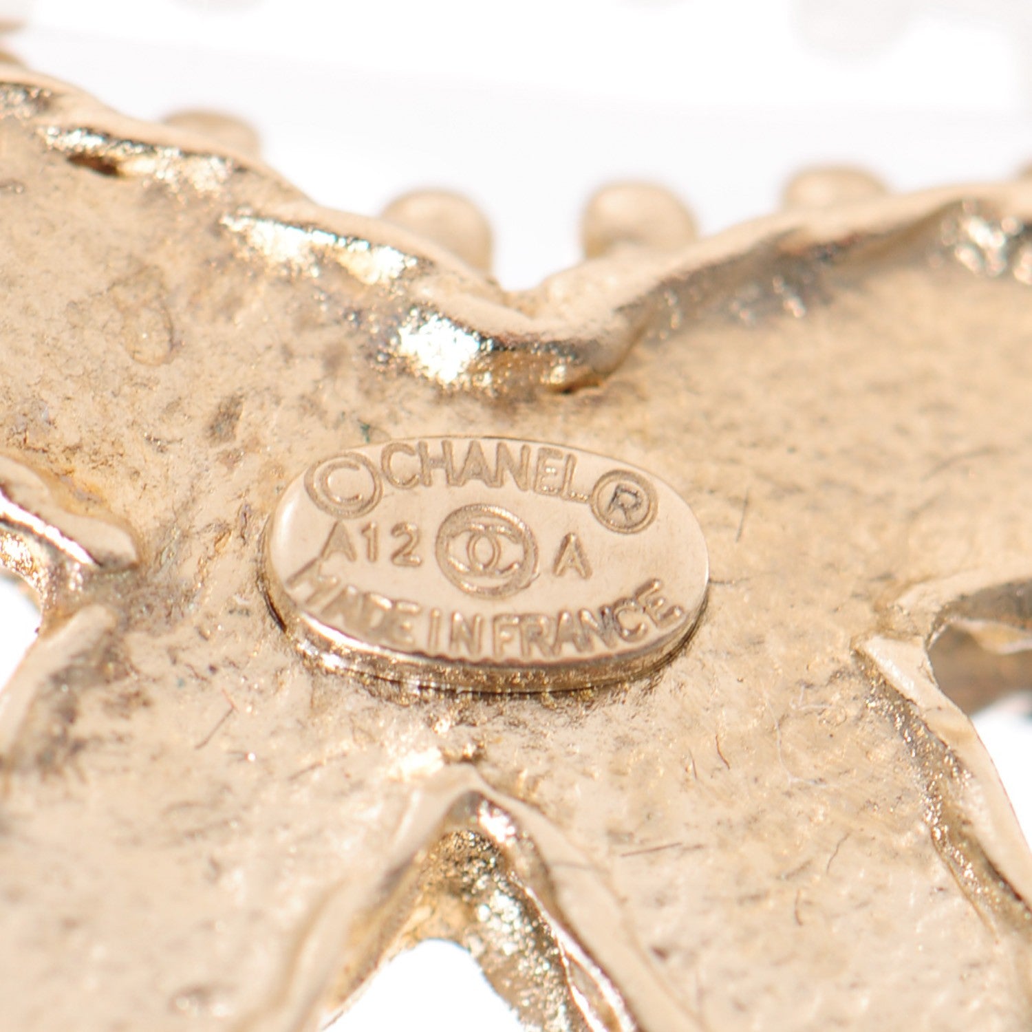 Chanel Crystal CC Brooch Light Gold 3 of 5