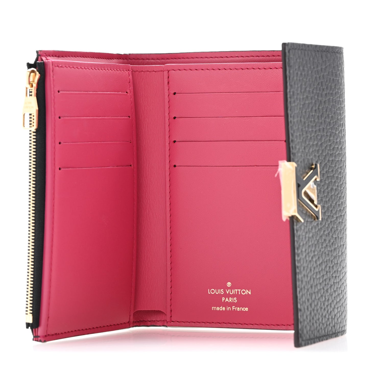 Taurillon Capucines Compact Wallet Black