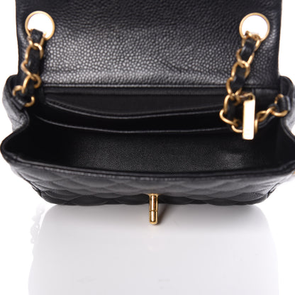 Chanel Caviar Quilted Mini Square Flap Black 5 of 9
