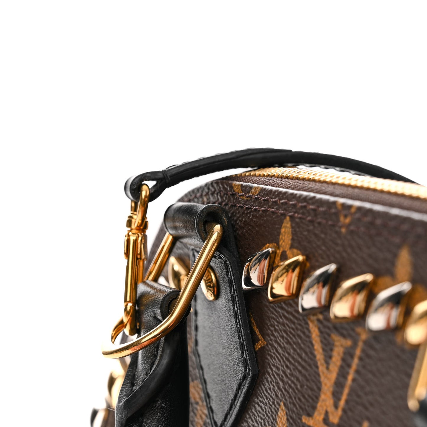 Monogram Macassar Studded Alma BB