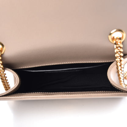 Saint Laurent Grain De Poudre Small Monogram Kate Satchel Nude Powder 9 of 9
