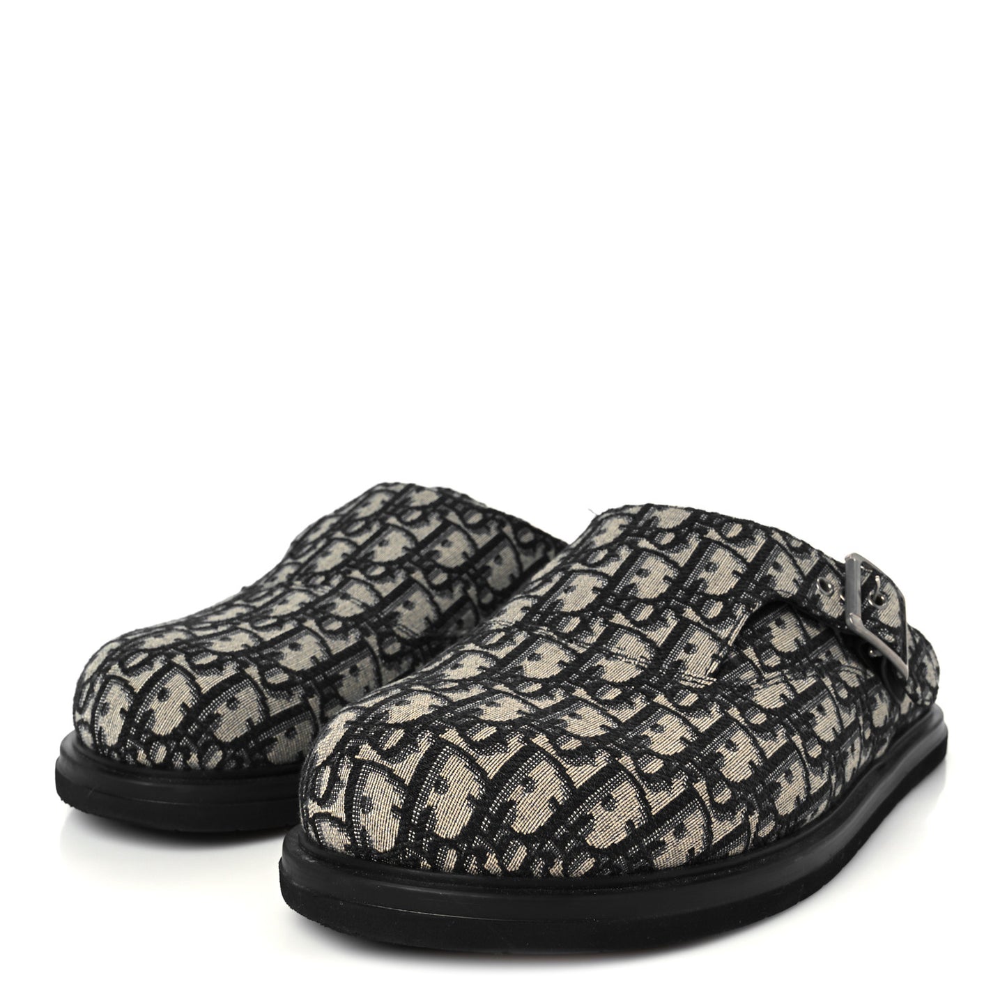Oblique Mens Aqua Mules 45 Beige Black