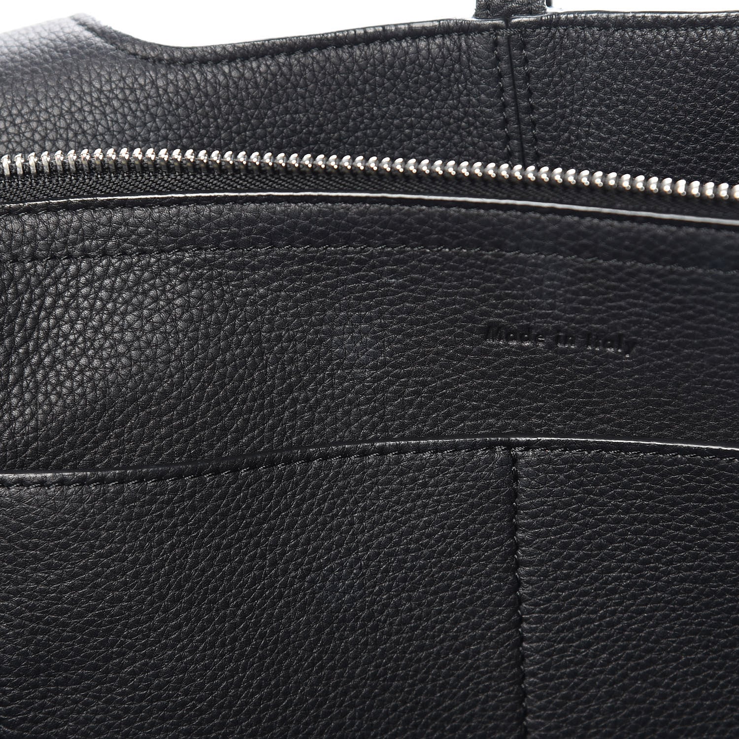 Celine Baby Grained Calfskin Medium Tri-Fold Bag Black 11 of 12
