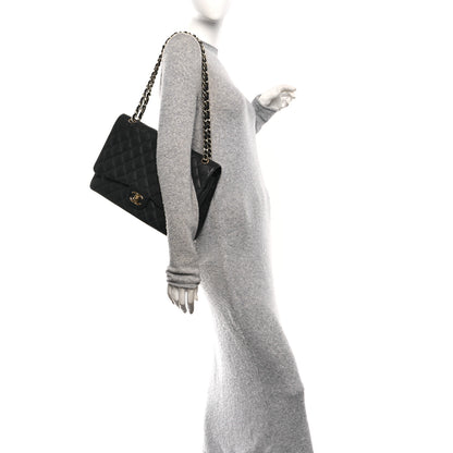 Chanel Caviar Quilted Maxi Double Flap Black 2 of 10