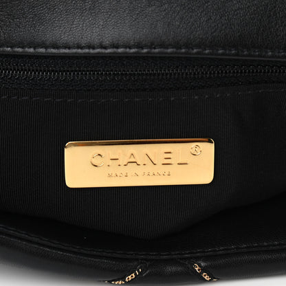 Chanel Lambskin Chain Quilted Medium Chanel 19 Flap Black 6 of 10