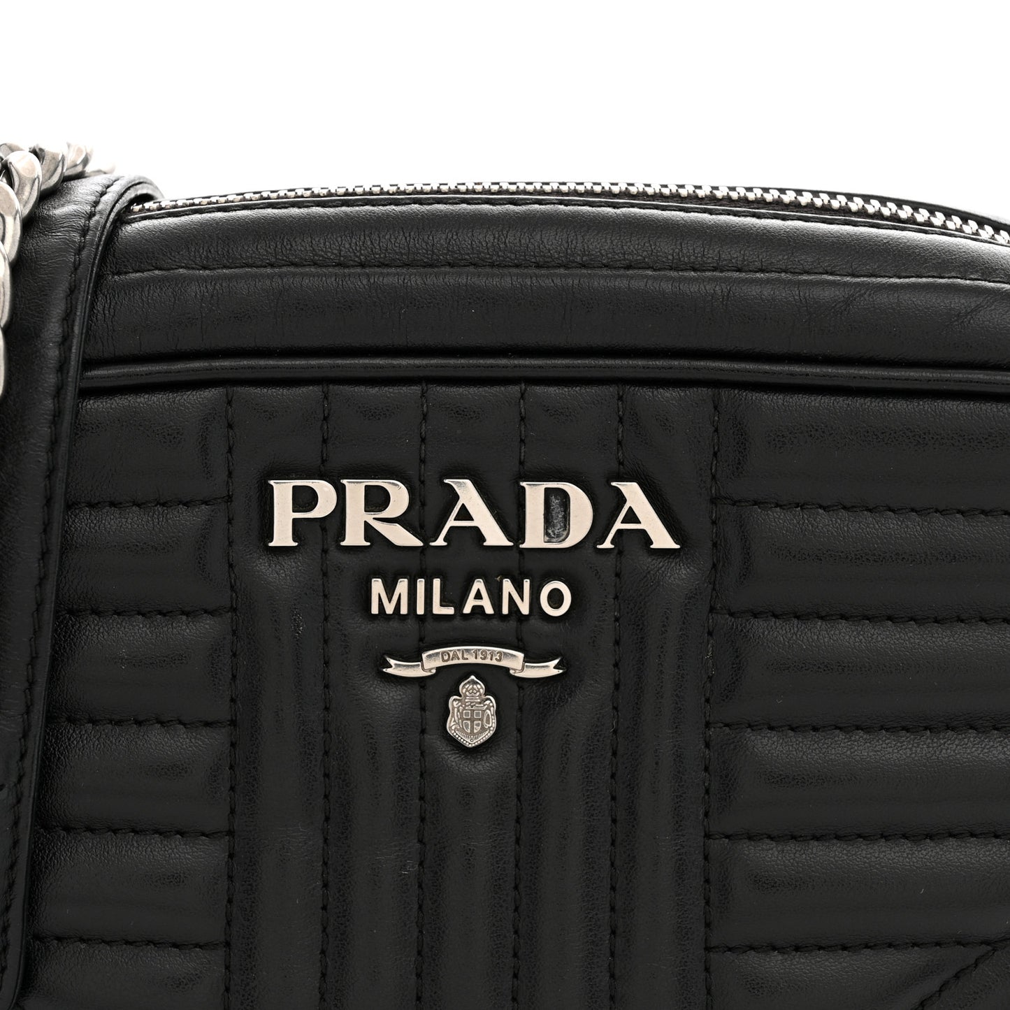 Soft Calfskin Diagramme Camera Bag Black