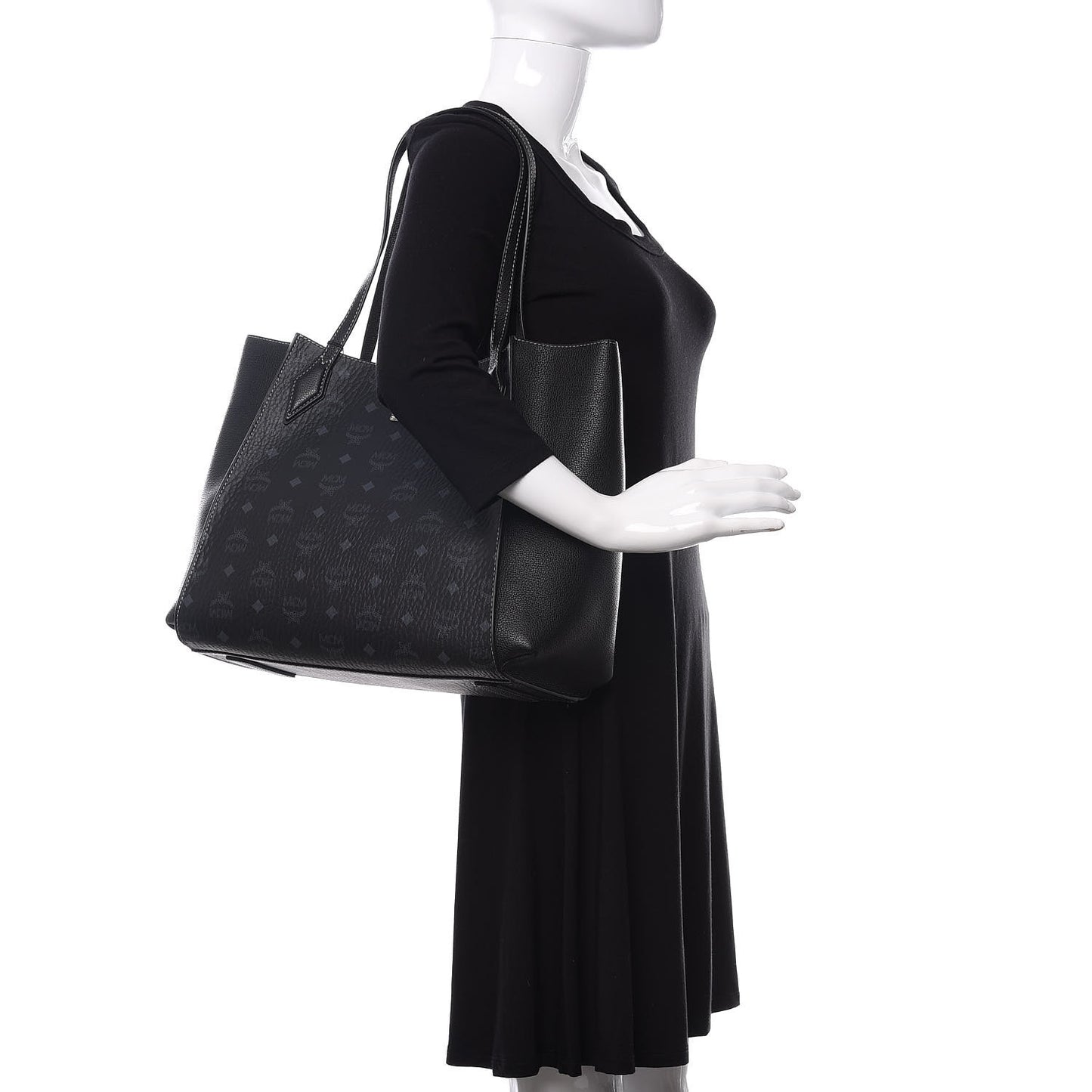 Visetos Medium Yris Shopper Tote Black