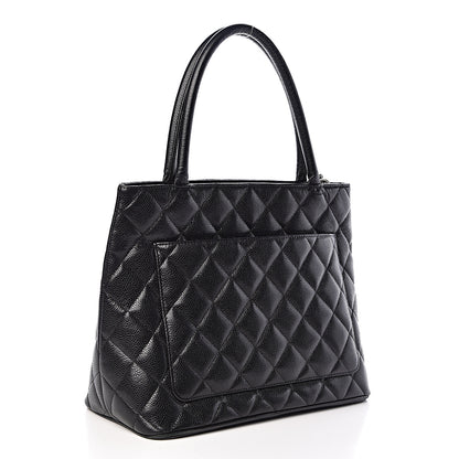 Chanel Caviar Quilted Medallion Tote Black 3 of 15