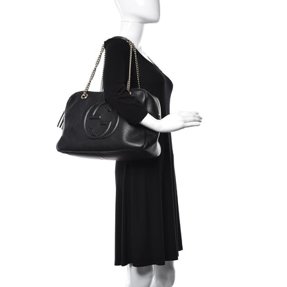 Gucci Pebbled Calfskin Medium Soho Bowler Black 2 of 14