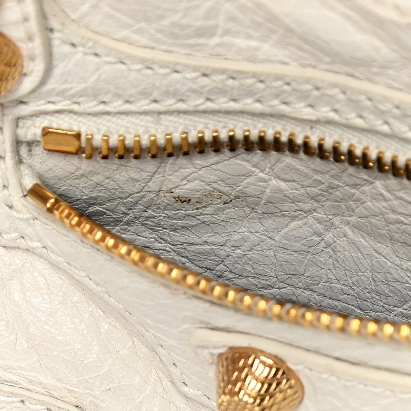 Agneau Giant 12 Gold Hardware Mini City Ivory