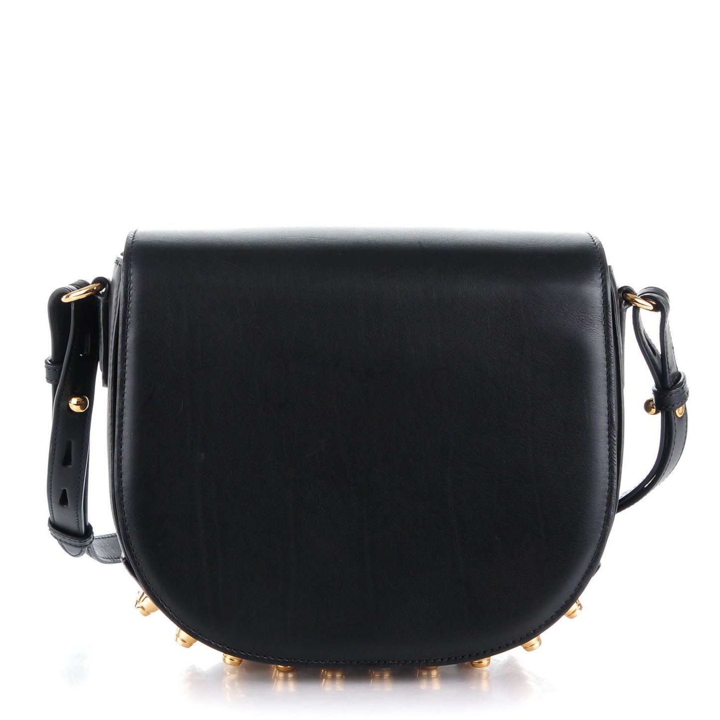 Calfskin Small Lia Sling Black Pale Gold Hardware