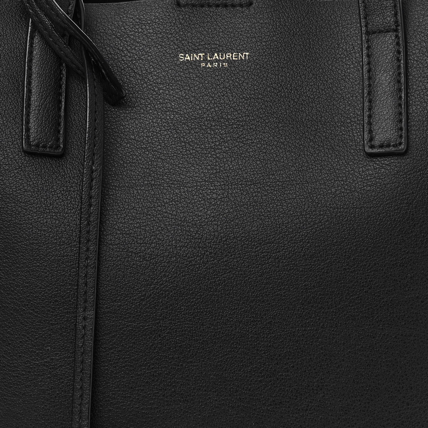 Saint Laurent Calfskin Toy Shopping Tote Black 8 of 11