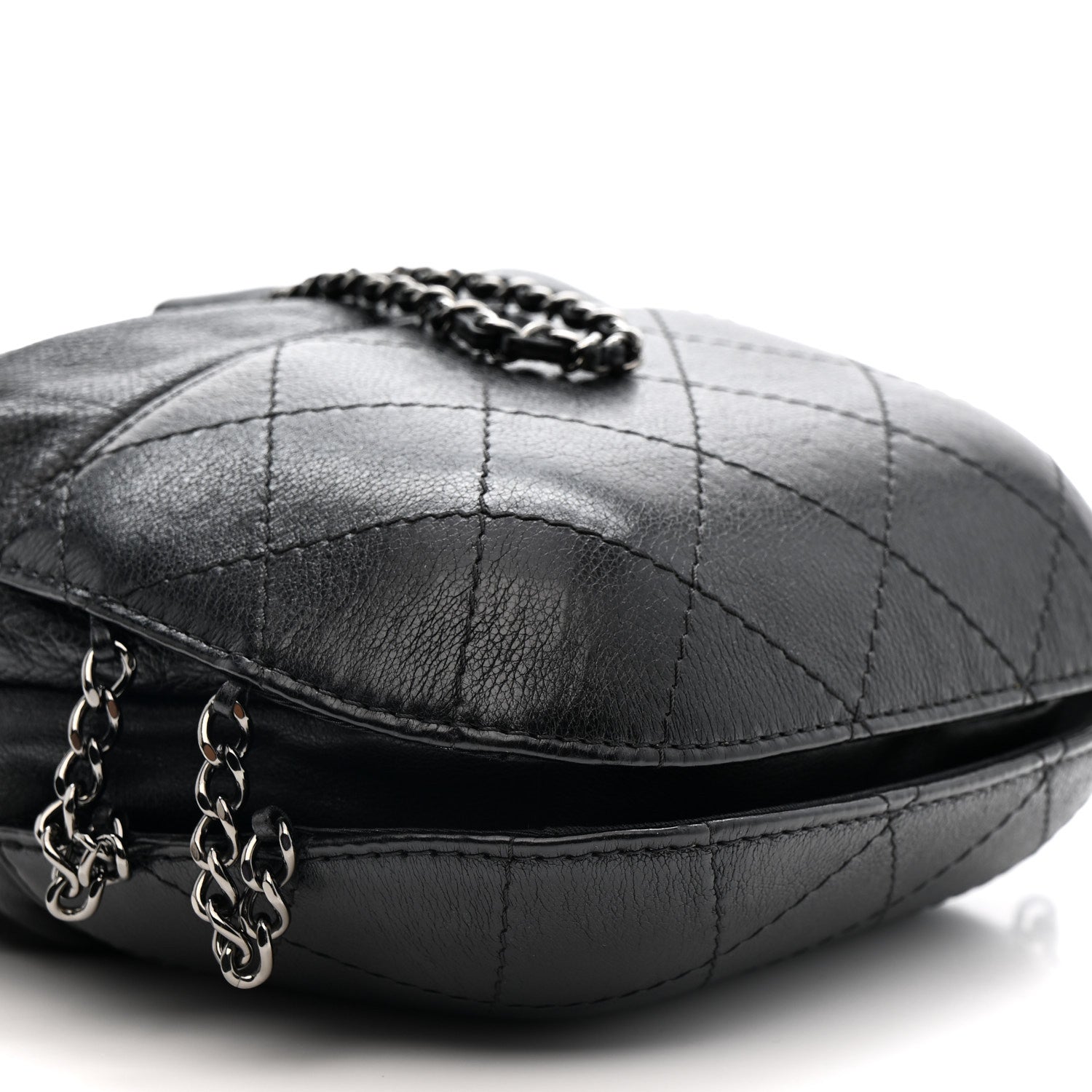 Chanel Calfskin Quilted Small Gabrielle Bucket Black 1826090