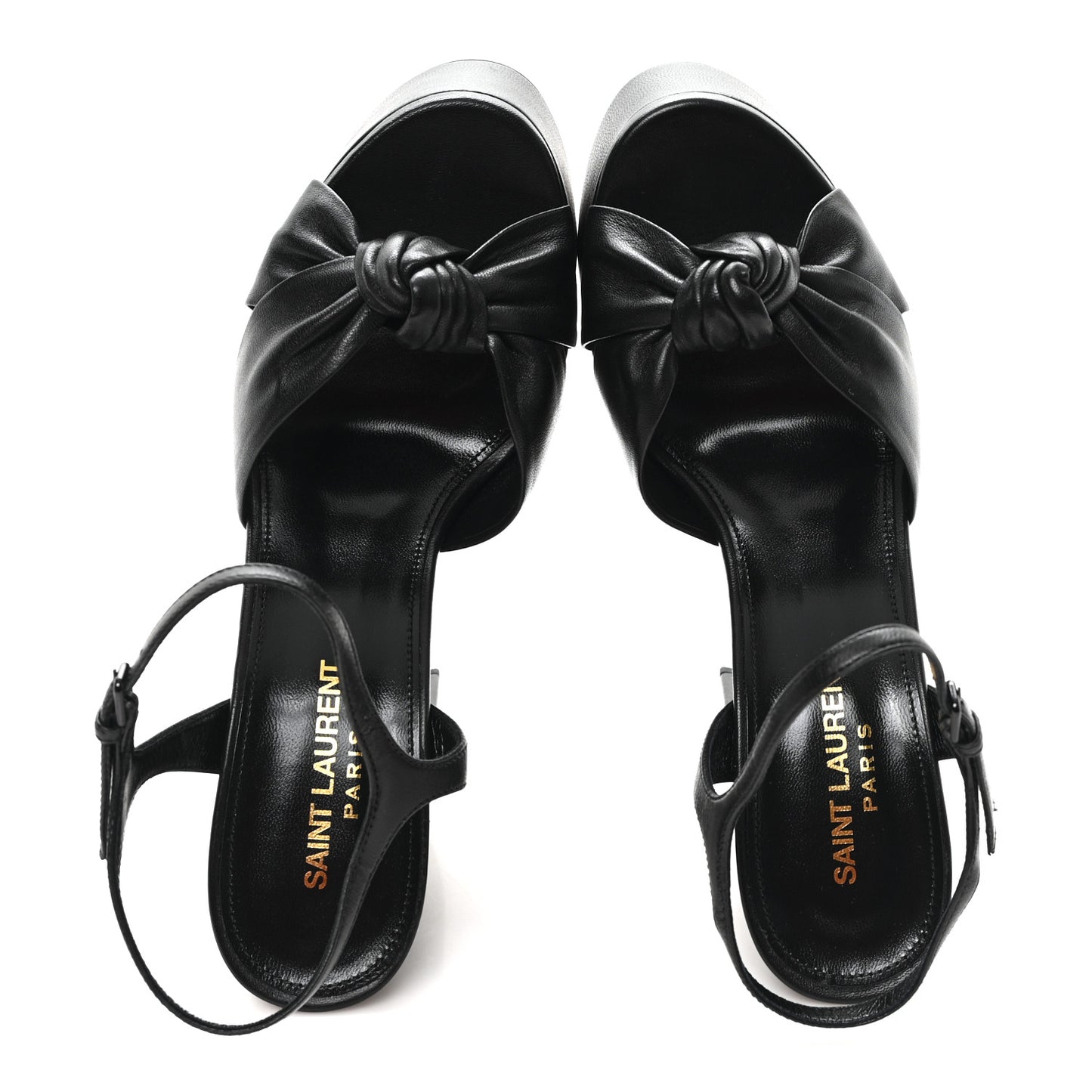 Vendome Bianca 85 Platform Sandals 37.5 Black