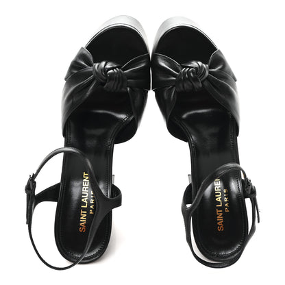 Saint Laurent Vendome Bianca 85 Platform Sandals 37.5 Black 2 of 10