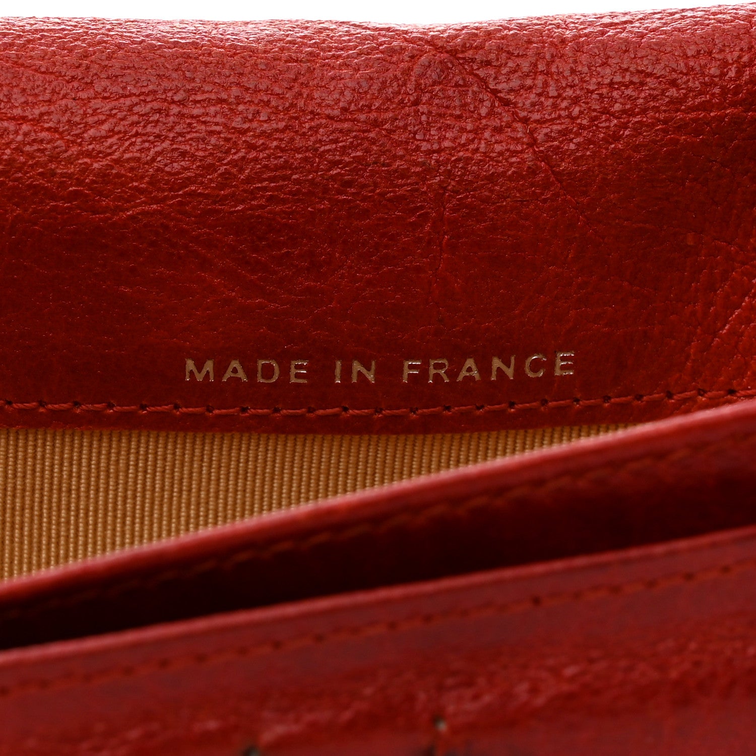 Chanel Crinkled Calfskin Quilted Yen Wallet Red 7 of 11